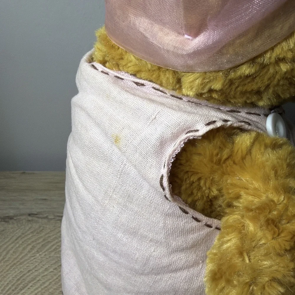 Hallmark Marys Bear Plush Pink Dress Headband Mary Hamilton Series VF 6057 17 in